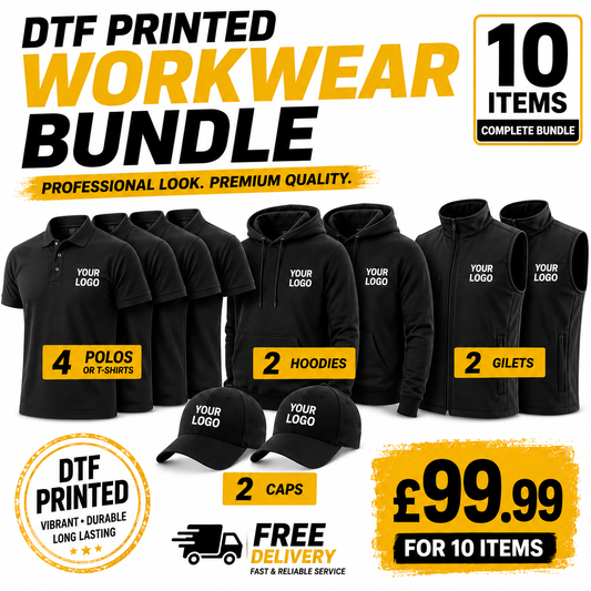 FRONT & BACK BUNDLE 10 ITEMS DTF HIGH QUALITY PRINTING
