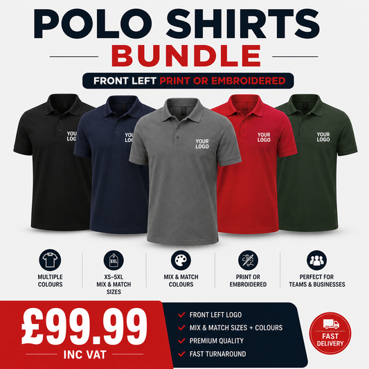 10 PRO POLO SHIRTS