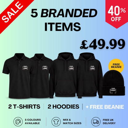 5 Items Bundle Front Embroidered